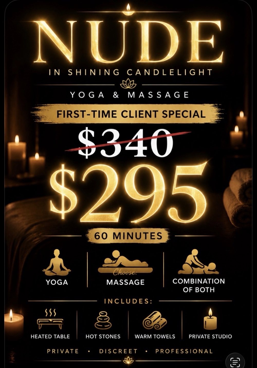 First-time client special flyer